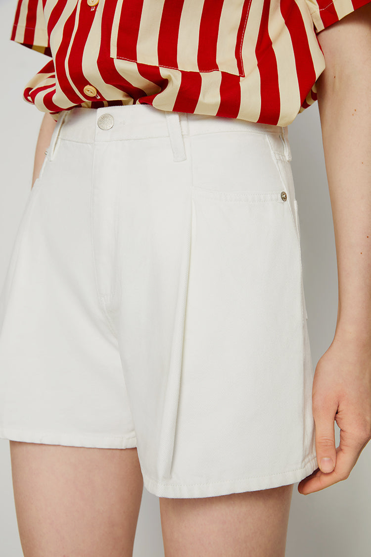 The Pleated Fun Short HJ117 - JUSTLUXURY