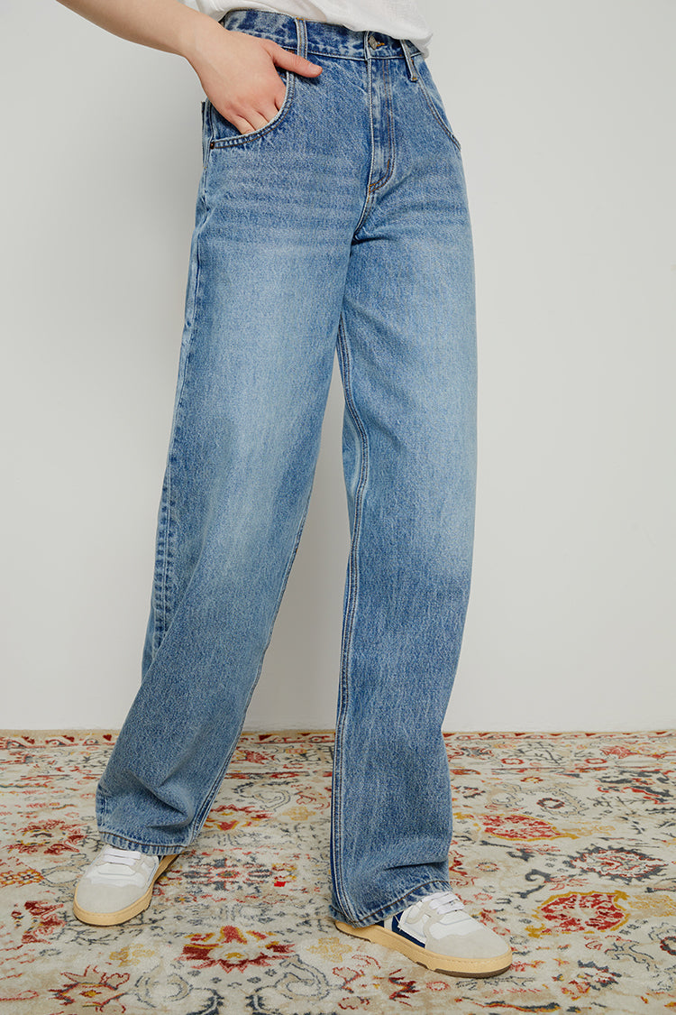 80'S Utility Loose Jeans HJ128 - JUSTLUXURY