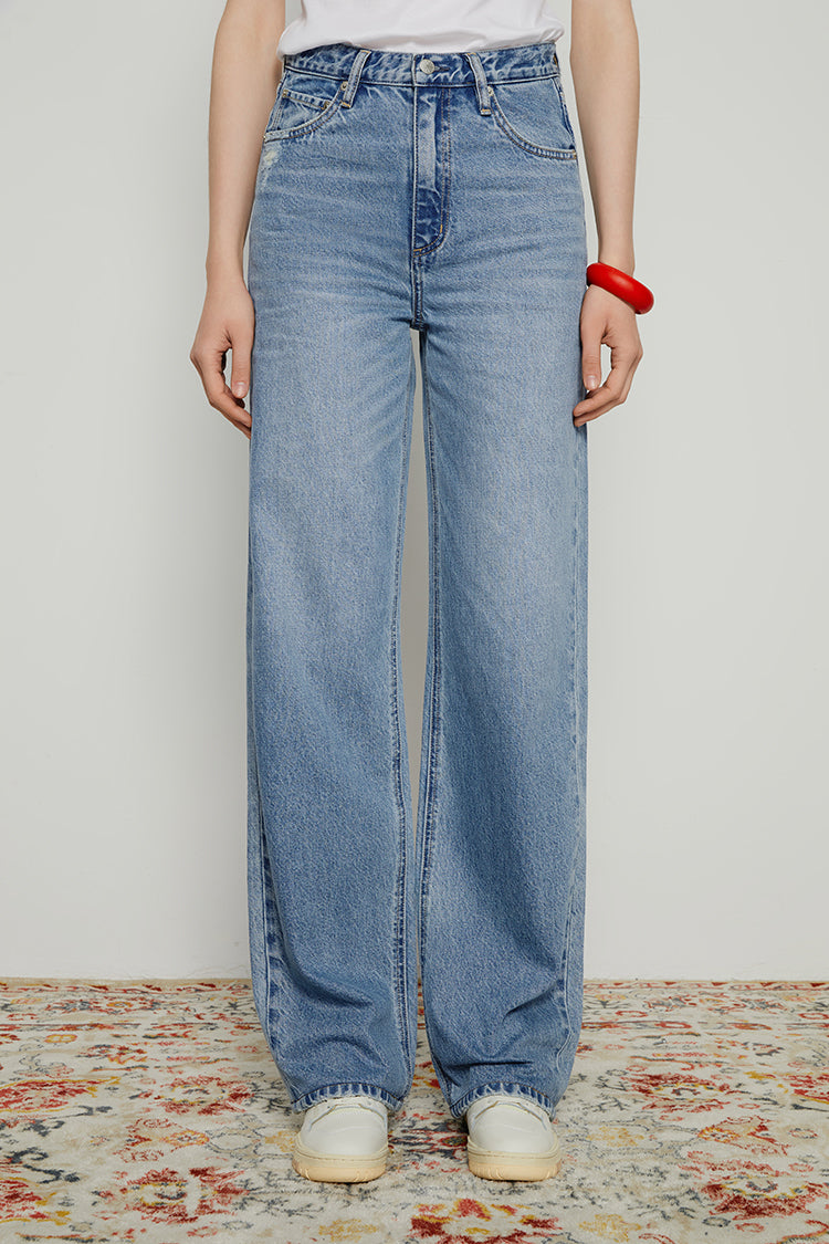Coney Island Whitefish High Rise Wide Jeans HJ007 - JUSTLUXURY