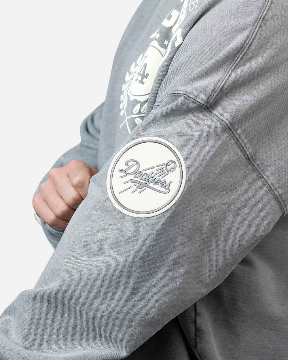 Pro Standard La Dodgers Street Team Hoodie - Washed Grey