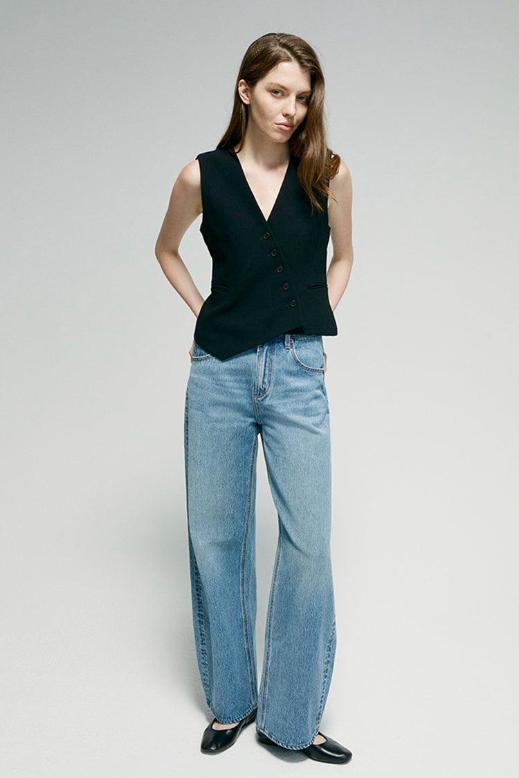 Slope Curve Jeans HJ039 - JUSTLUXURY