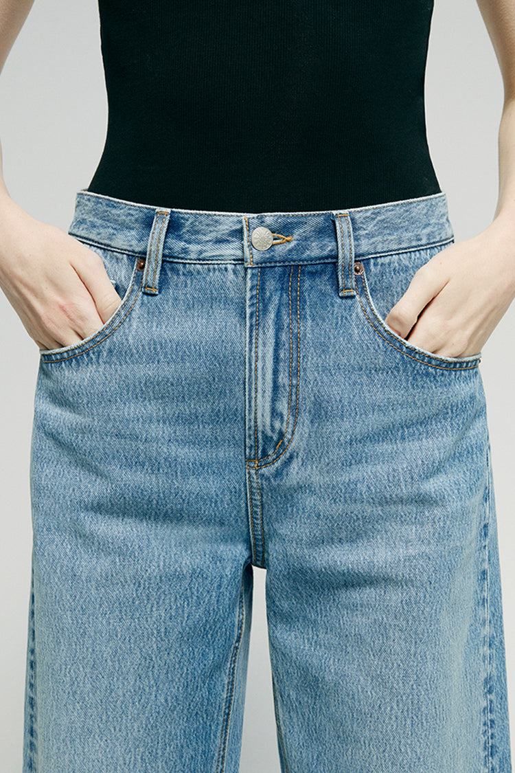 Slope Curve Jeans HJ039 - JUSTLUXURY