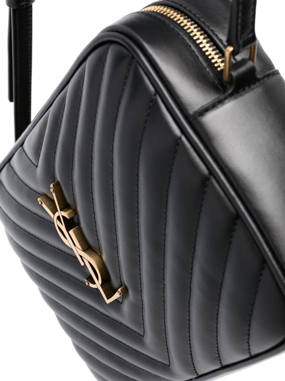 Saint Laurent Women Quilted Leather Lou Camera Bag