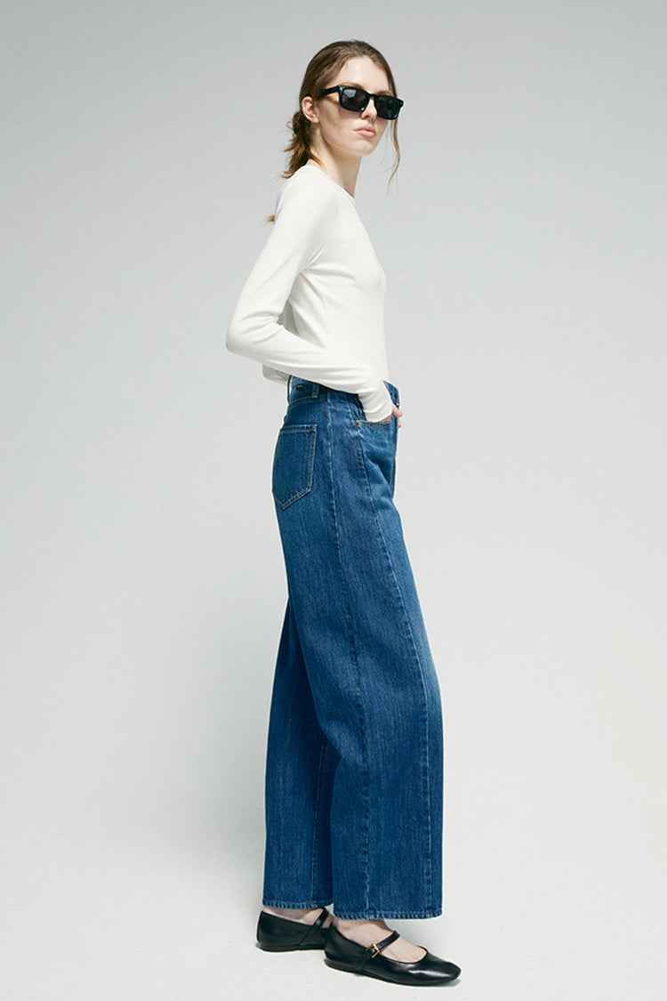 Crush Curve Ankle Jeans HJ052