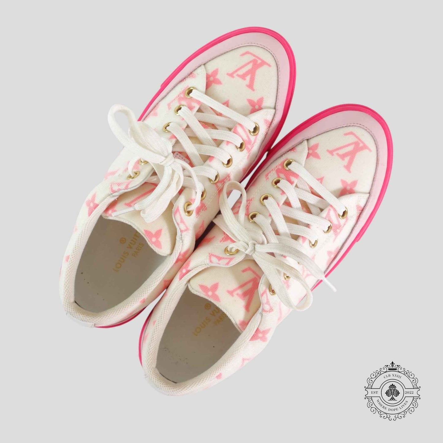 Louis Vuitton Stellar Low-top Sneaker in Pink / White