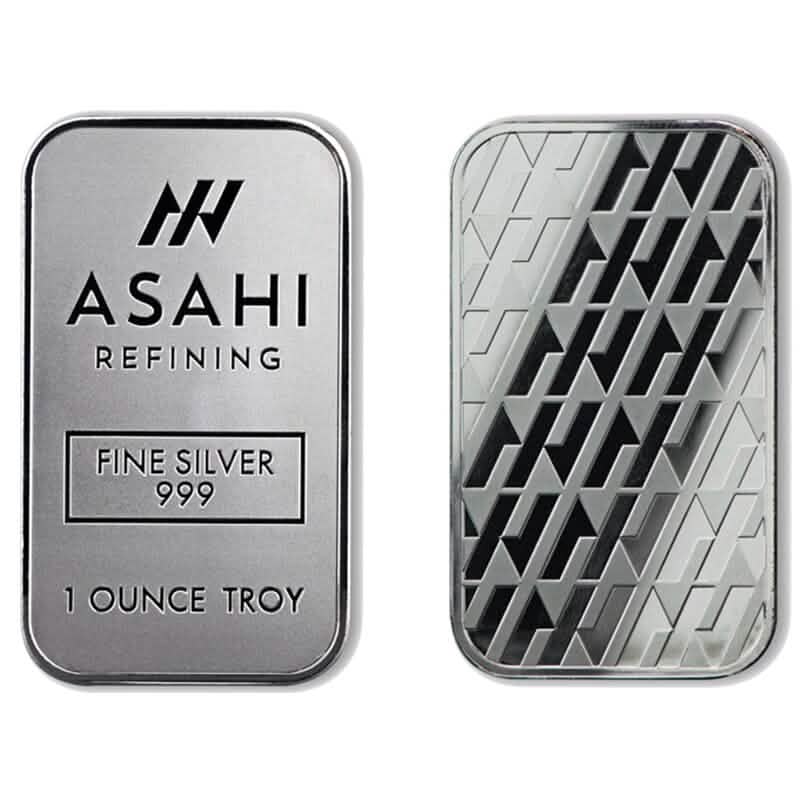 1 oz Silver Bar - Asahi .999 Fine Silver