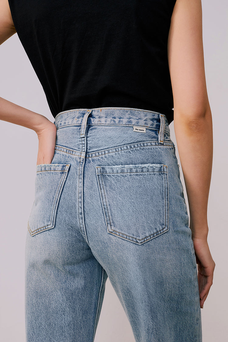 Angeles High Rise Baggy Jeans HJ103 - JUSTLUXURY