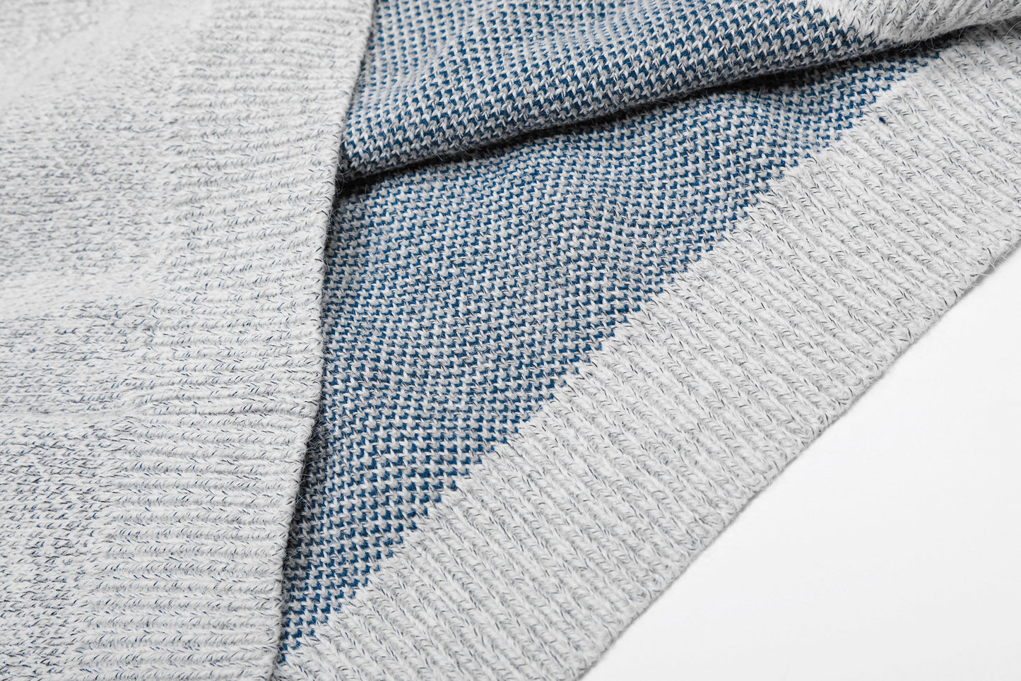 Geometric Textured | Knit Zip Jacket