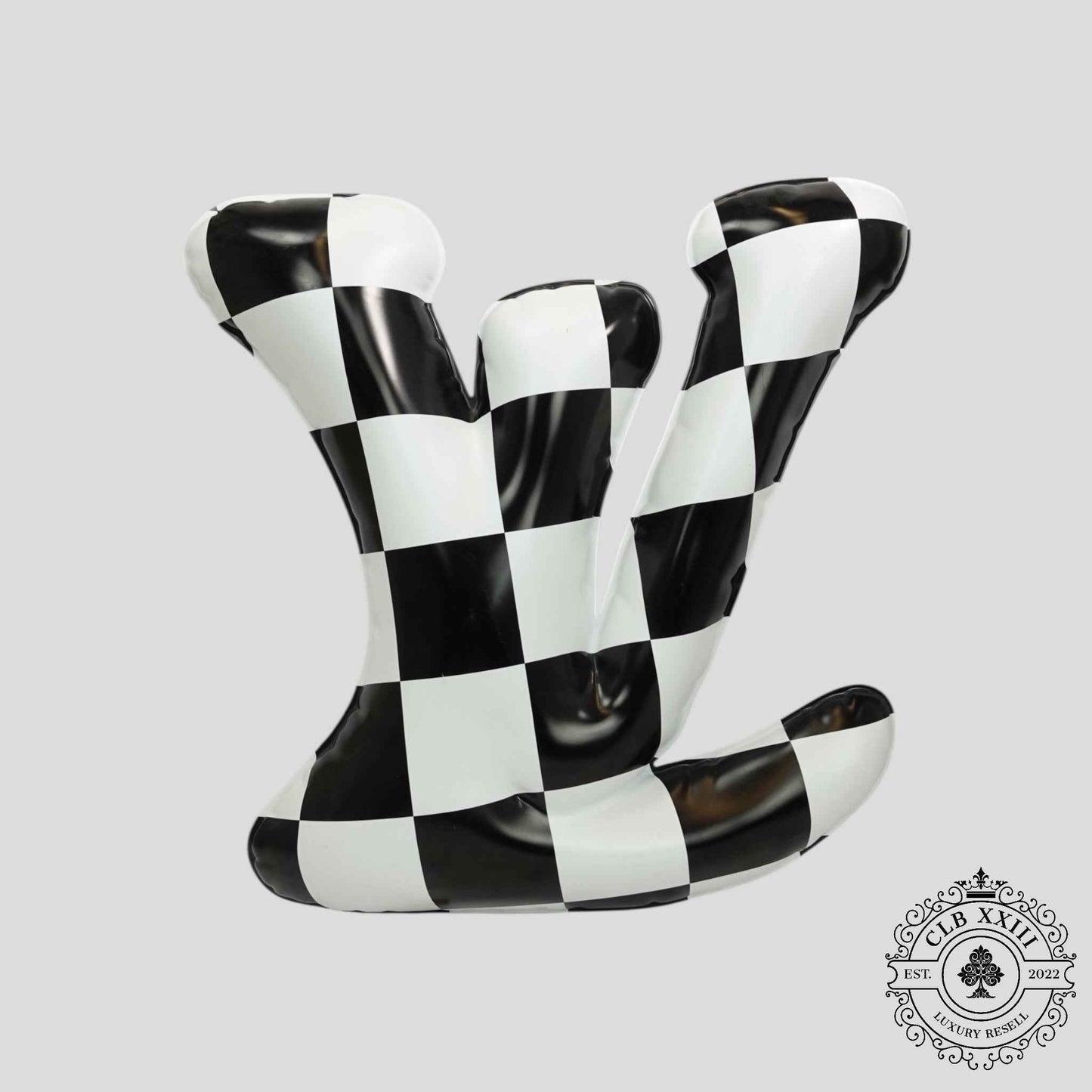 Louis Vuitton Bubble LV Checker Print Display