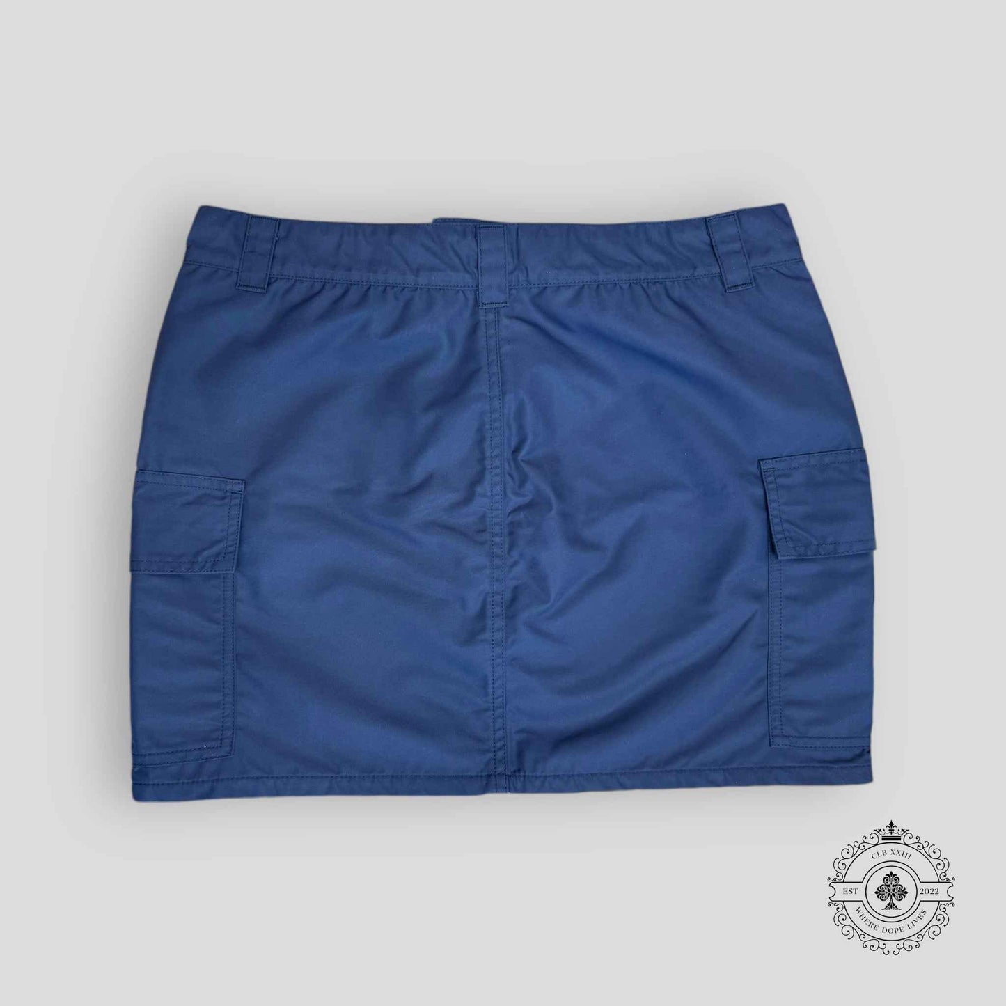 Chrome Hearts Nylon Cargo Skirt in Navy