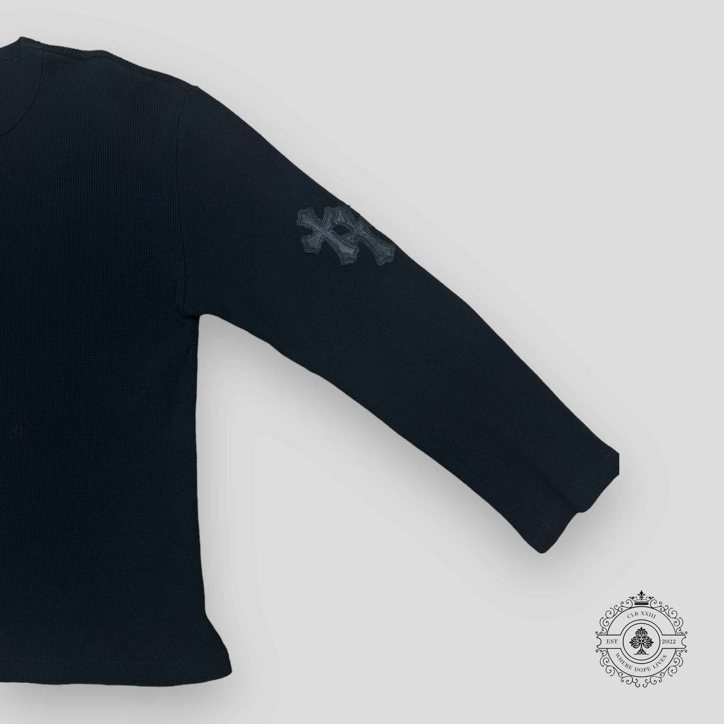 Chrome Hearts Thermal Long Sleeve Shirt in Black