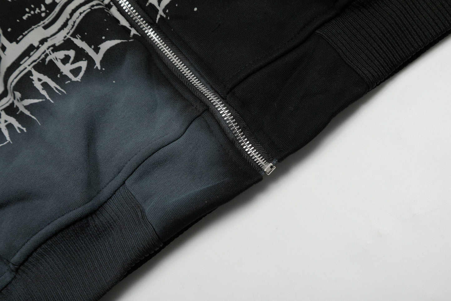 Graffiti Print | Oversized Zip Up Hoodie
