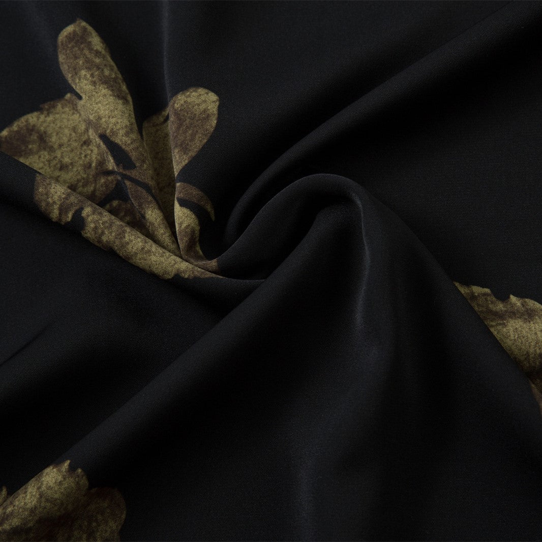 Dark Floral Button-Down Shirt