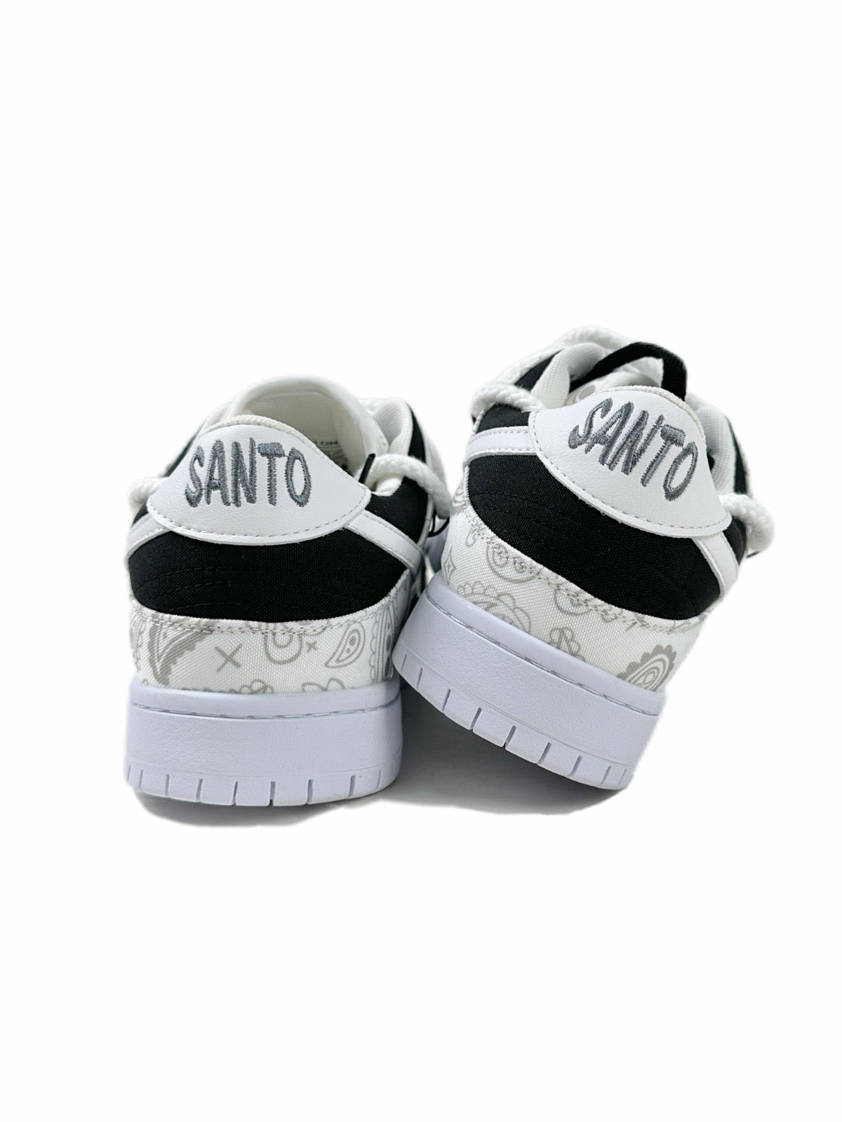 Swoop Black and White Sneakers - High-Contrast Luxury Tech Trainers | LuxuryUrbanwear - JUSTLUXURY