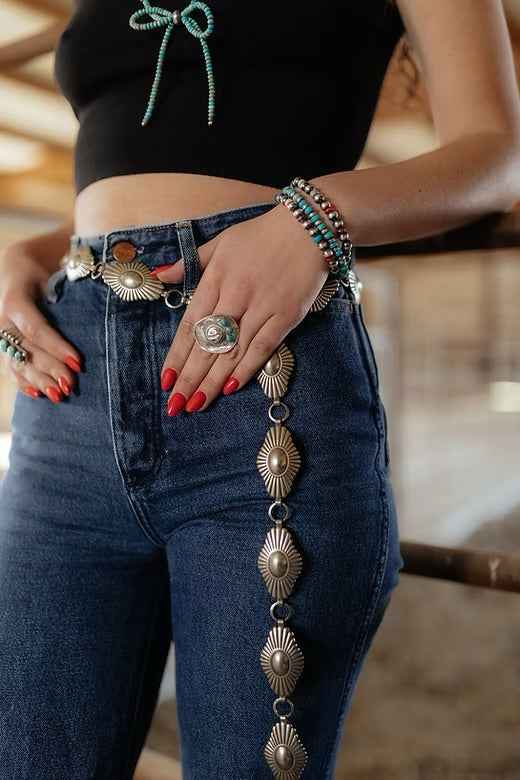 Vermilion Concho Belt