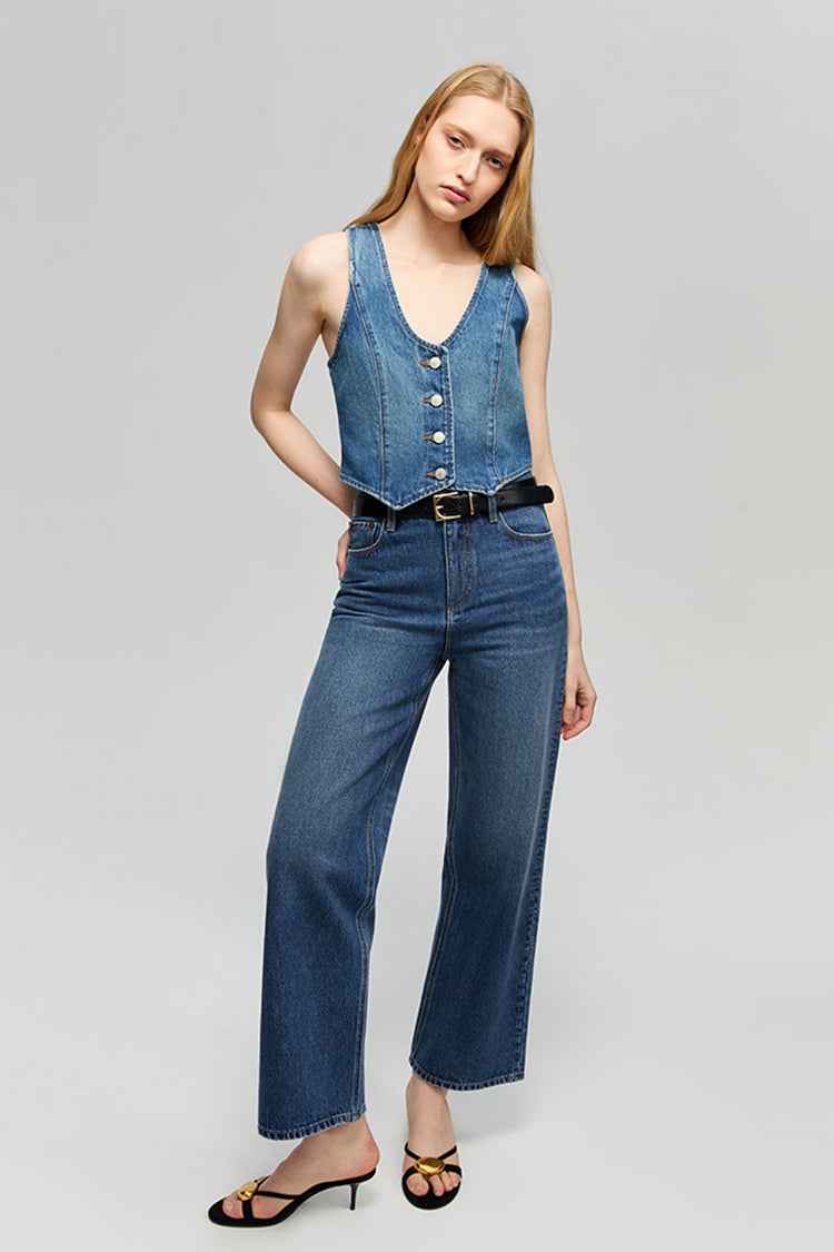 Blue Horizon Denim Vest HJ903