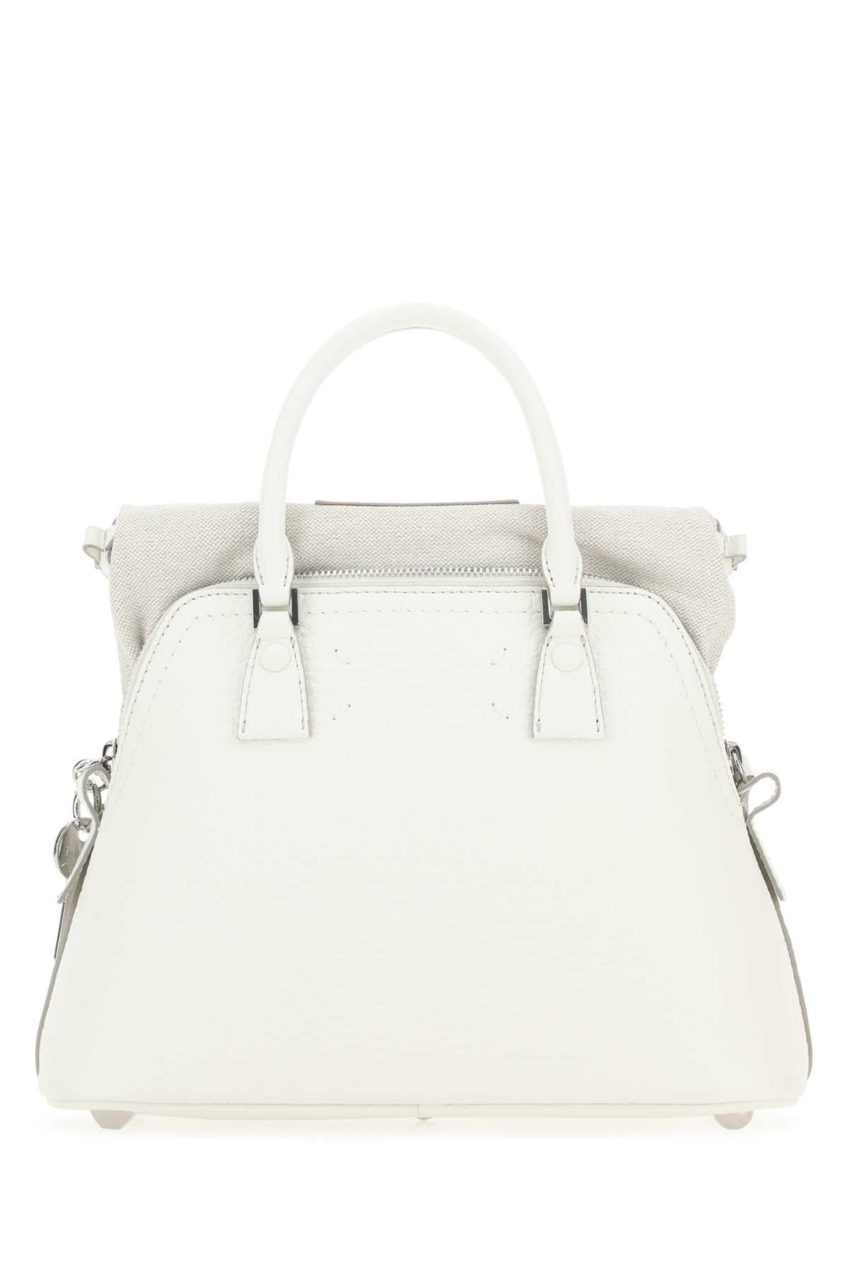 Maison Margiela Women White Leather 5Ac Handbag - JUSTLUXURY