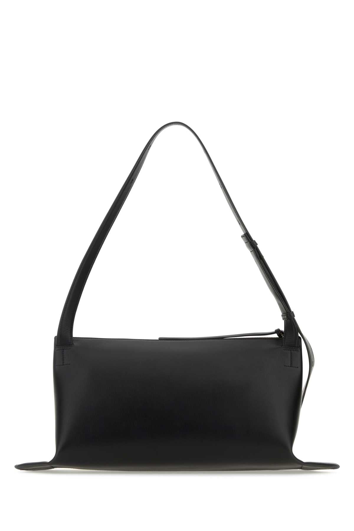 Jil Sander Women Two-Tone Canvas And Leather Medium Empire Shoulder Bag - JUSTLUXURY