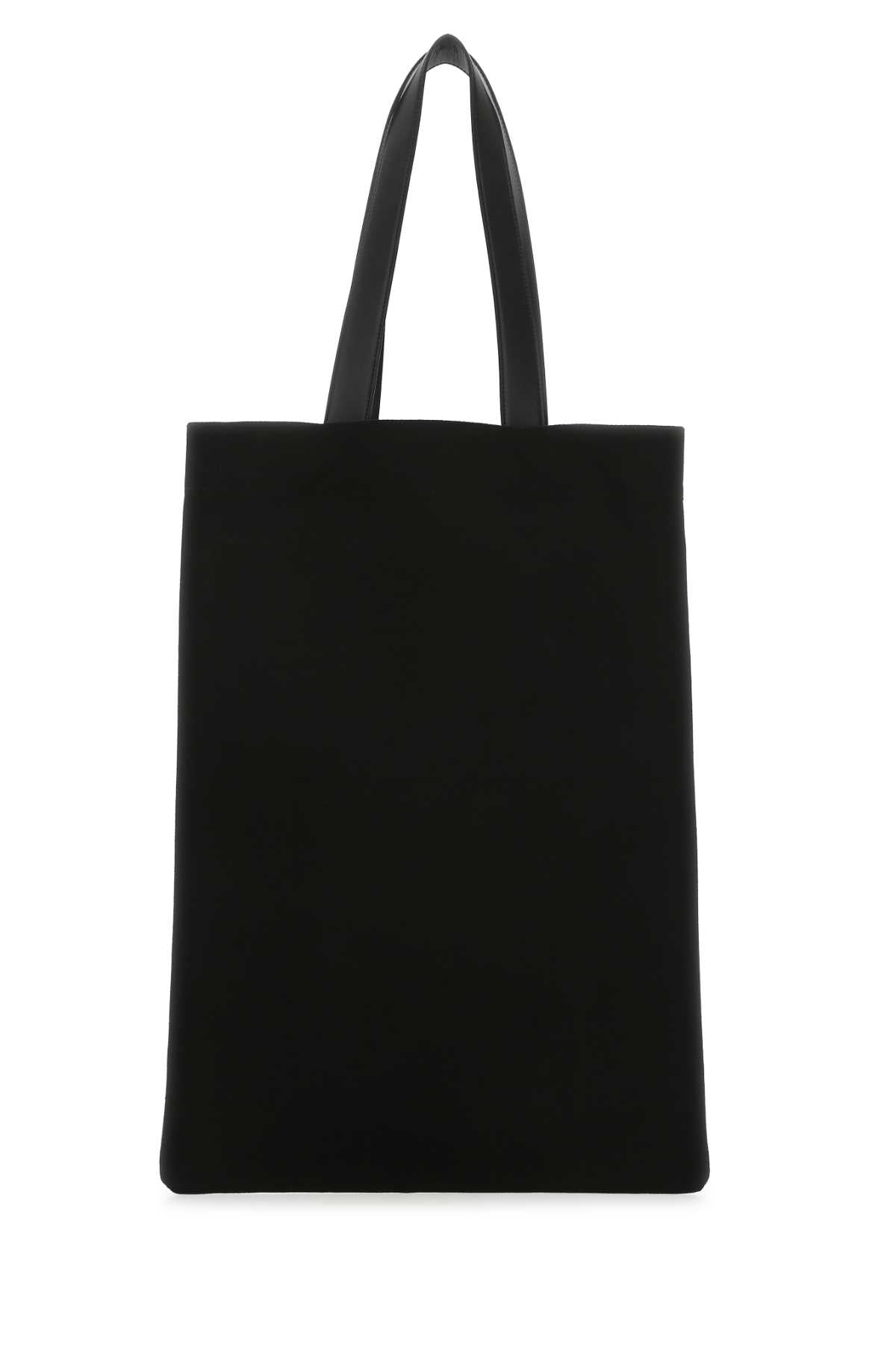 Jil Sander Women Black Canvas Shopping Bag - JUSTLUXURY