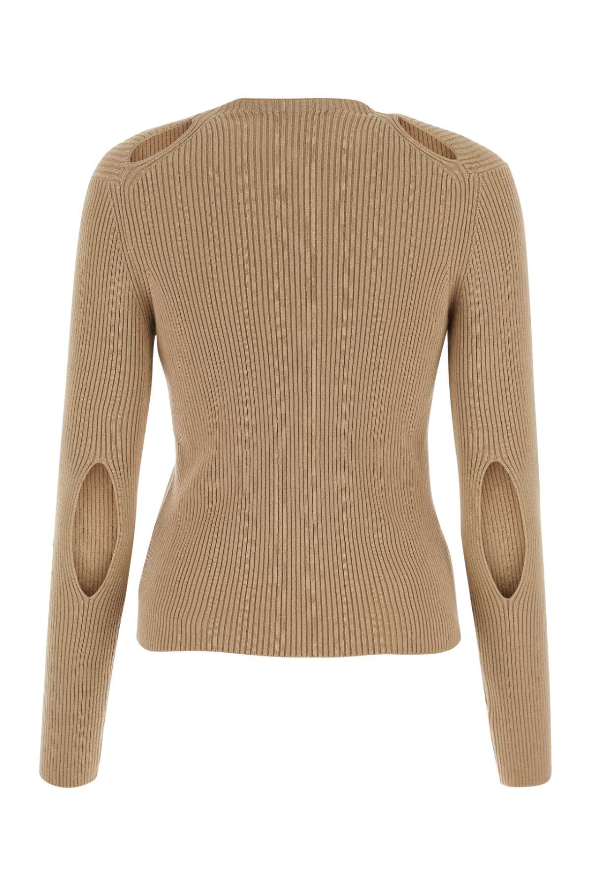 Fendi Women Biscuit Cotton Blend Cardigan