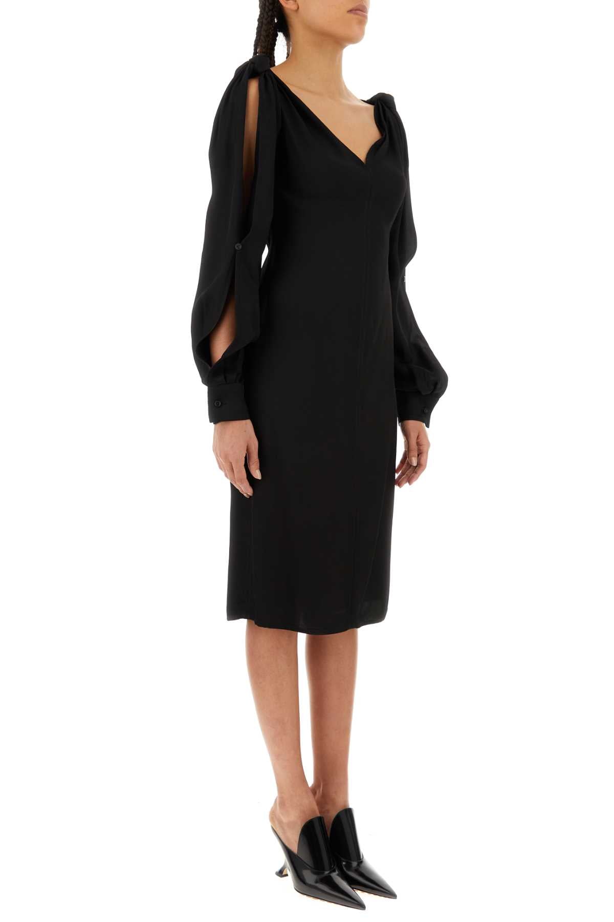 Bottega Veneta Women Black Viscose Dress - JUSTLUXURY