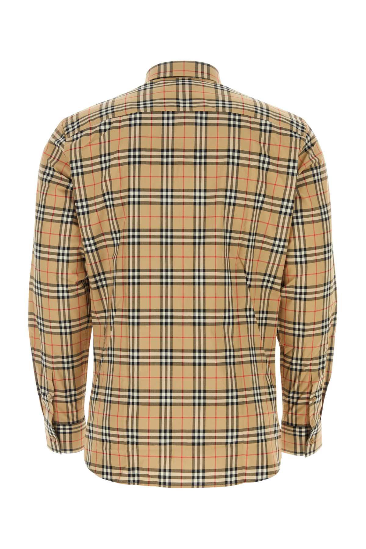 Burberry Men Embroidered Poplin Shirt