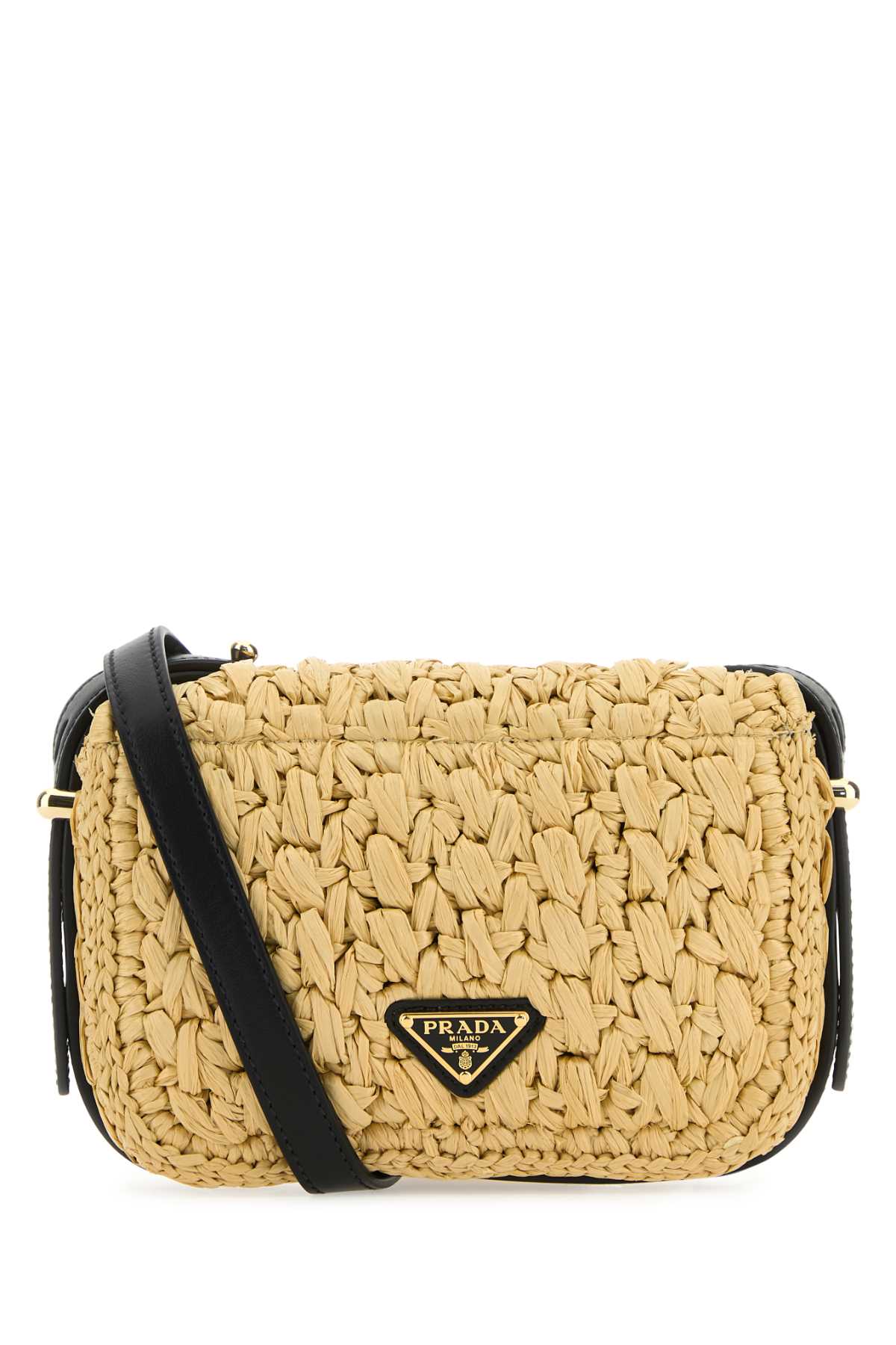 Prada Women Raffia Crossbody Bag