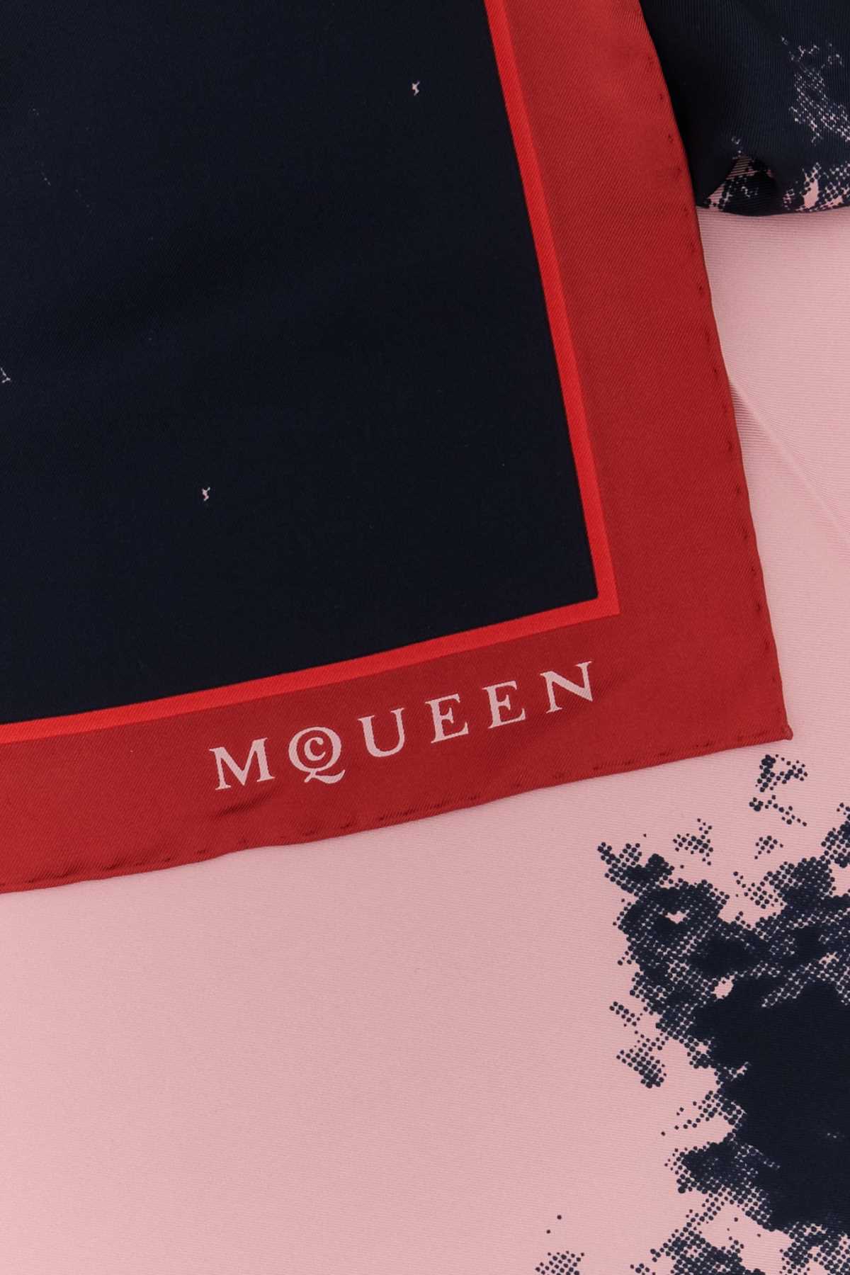Alexander Mcqueen Women Printed Twill Foulard