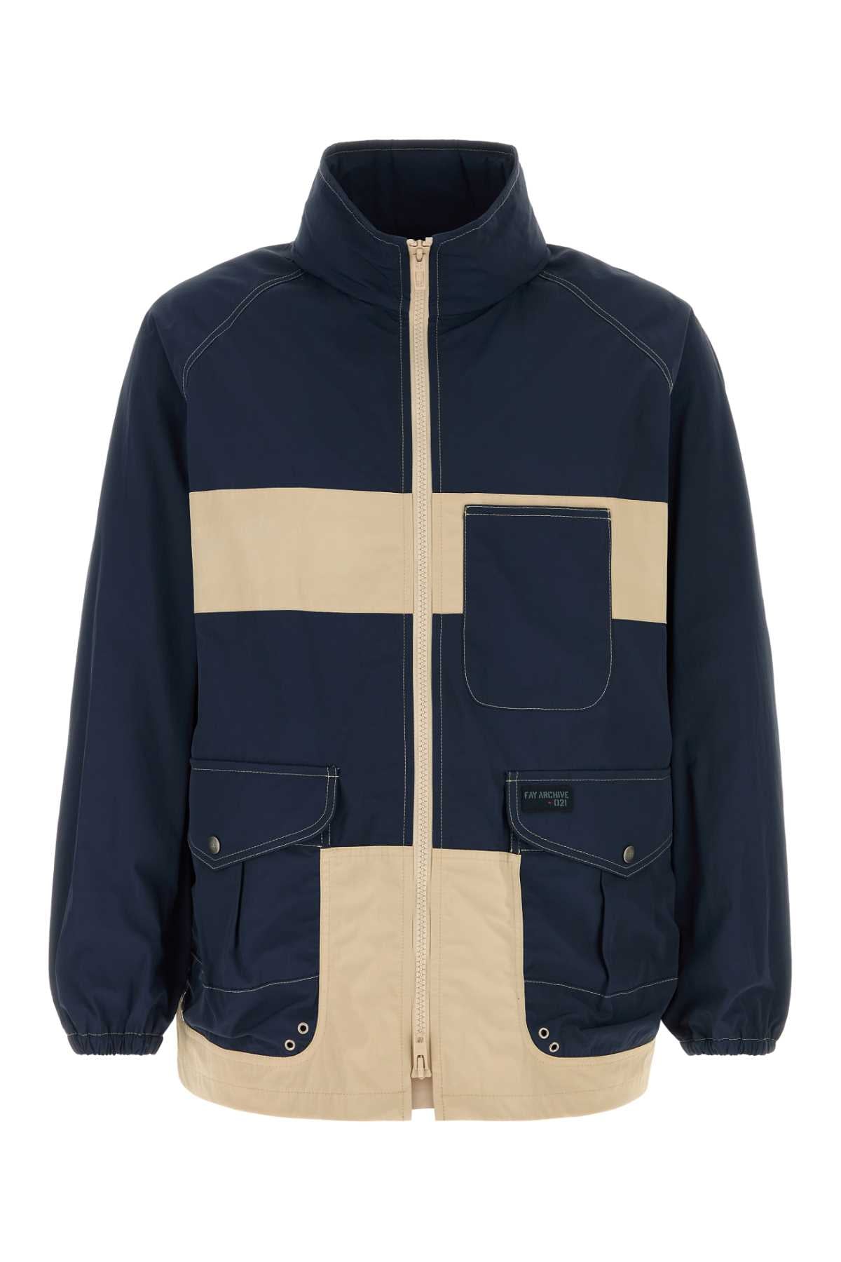 Fay Men Two-Tone Nylon Jacket