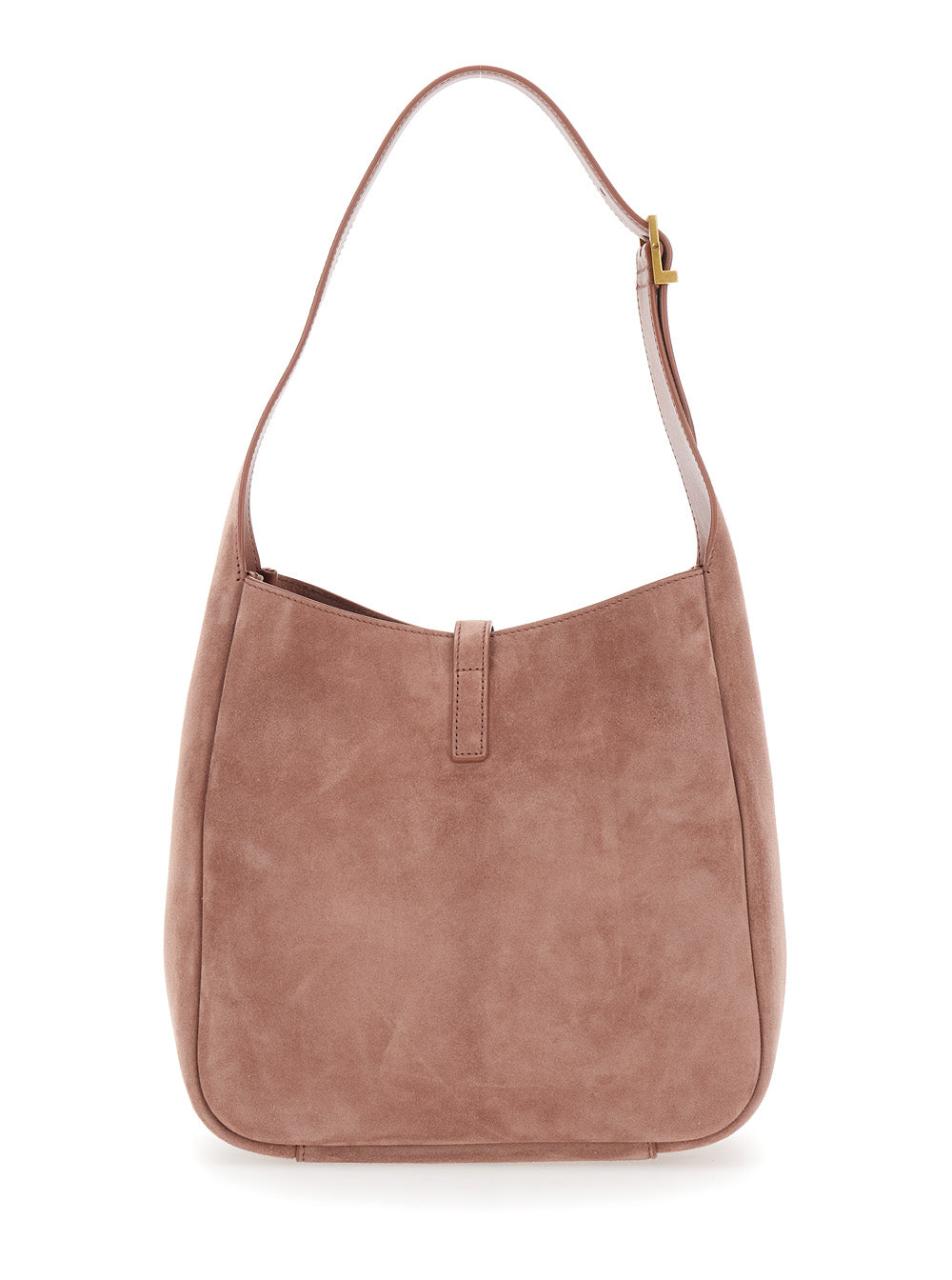 Saint Laurent Women 'Le 5 À 7' Pink Shoulder Bag With Hook Closure With Cassandre In Soft Leather Woman