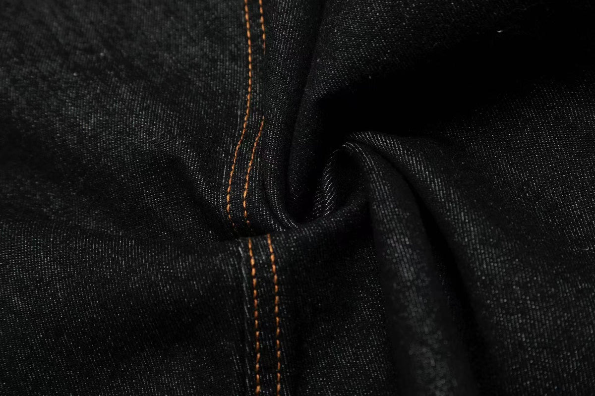 Line-Deconstructed Wide-Leg Baggy Jeans