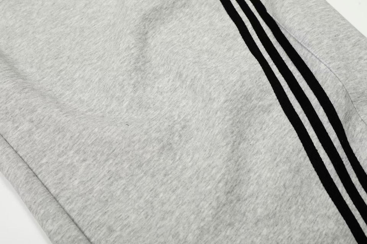Retro Side Stripe Baggy Wide-Leg Sweatpants
