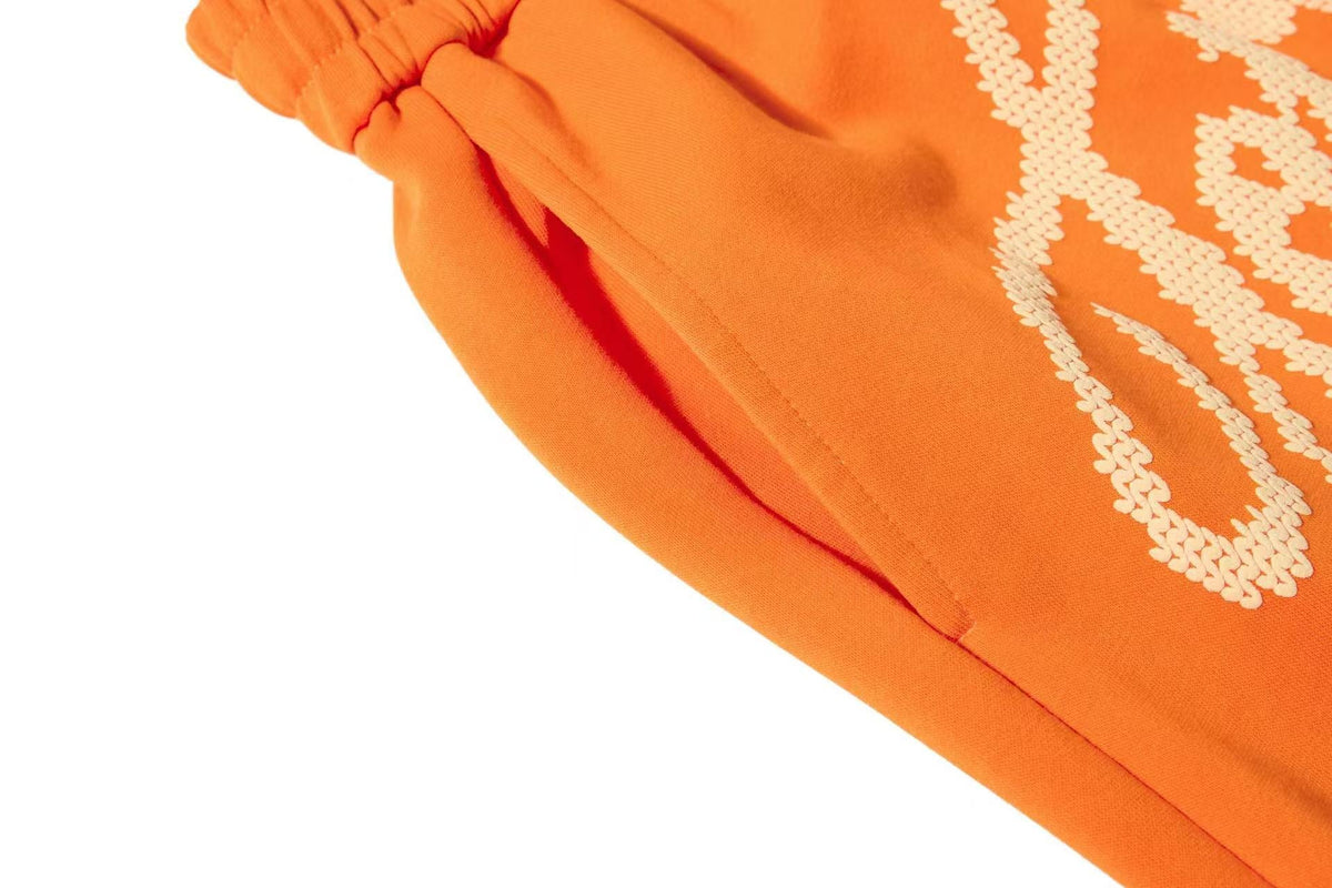 Gradient Star Script Print Wide-Leg Sweatpants