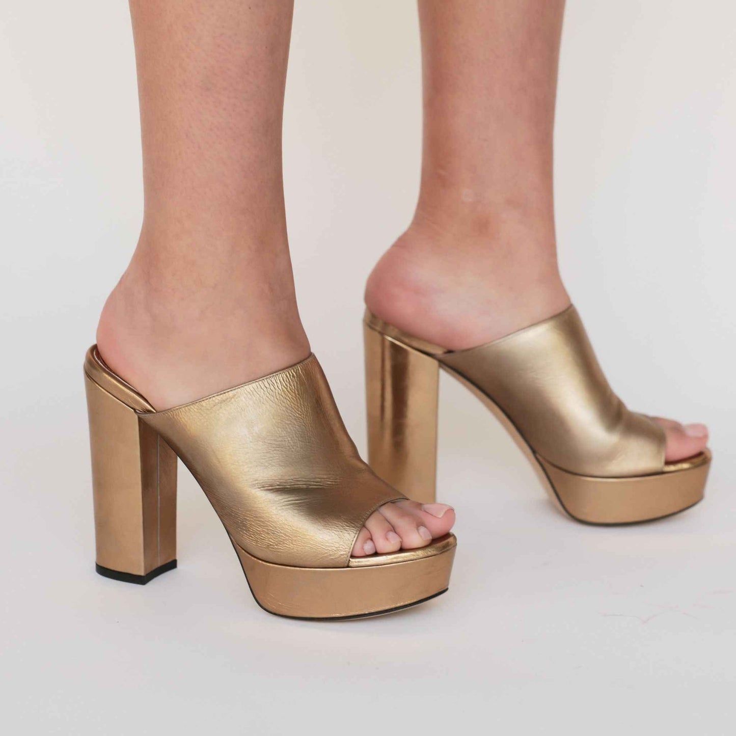 Marilu Silver Open Toe Platform Sandal