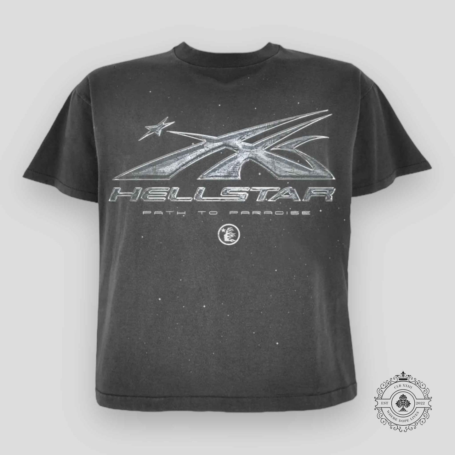Hellstar Chrome Logo T-Shirt in Black