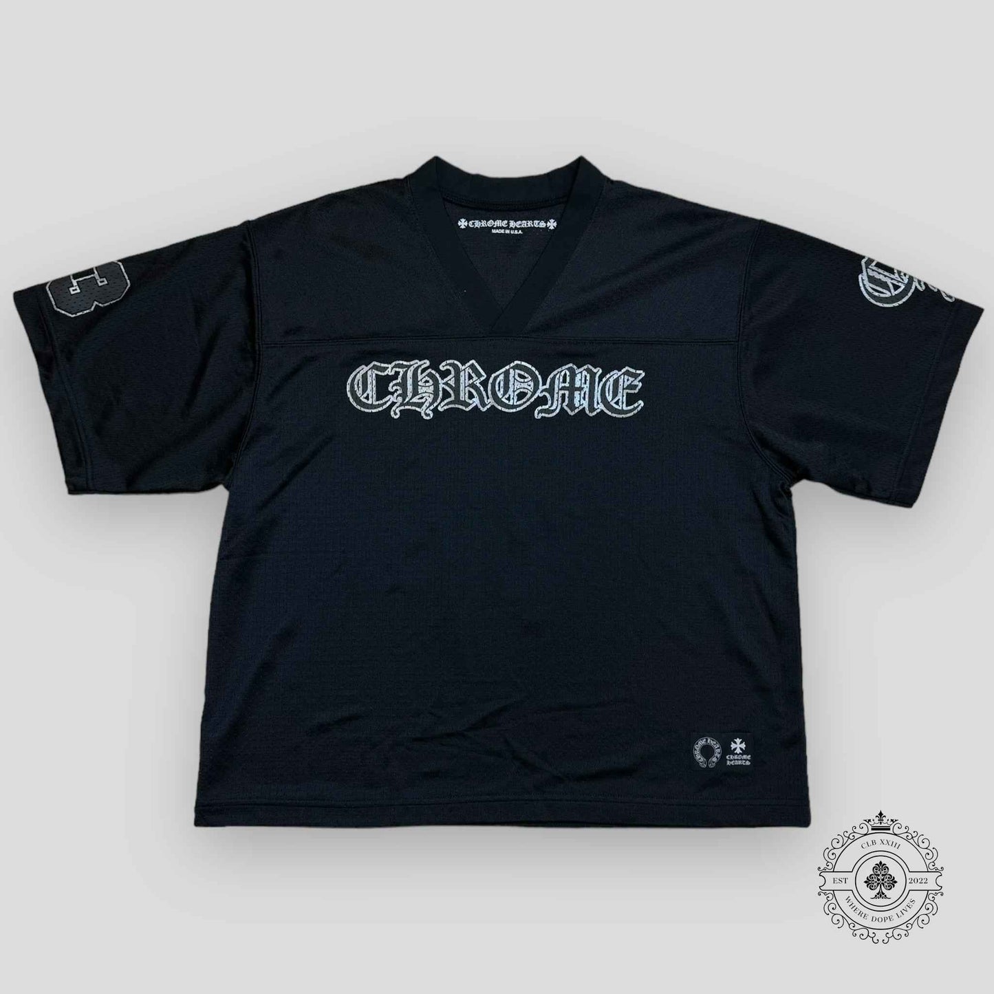 Chrome Hearts Mesh Warm Up Jersey in Black