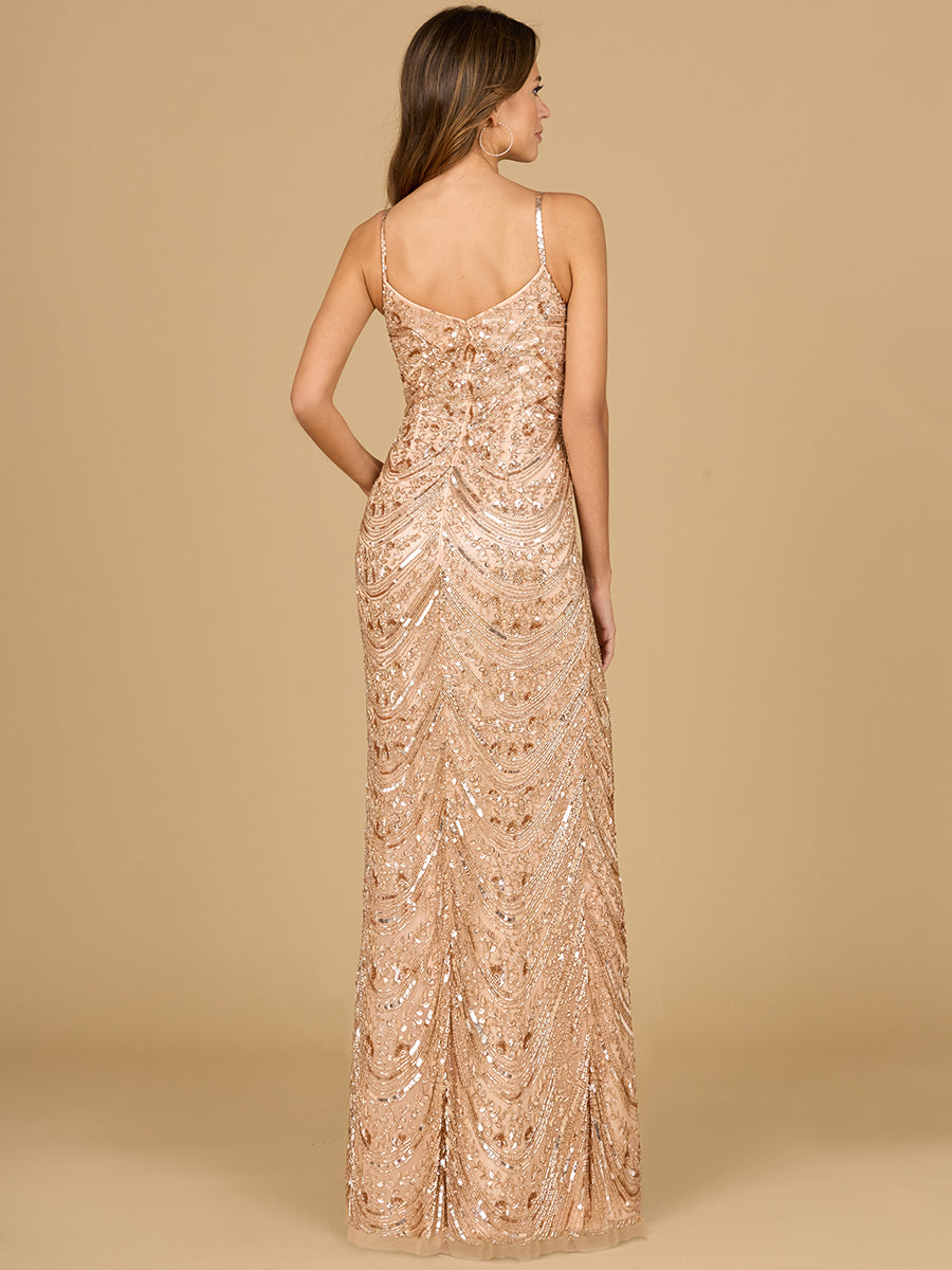 Scoop Neck Beaded Dress - JUSTLUXURY
