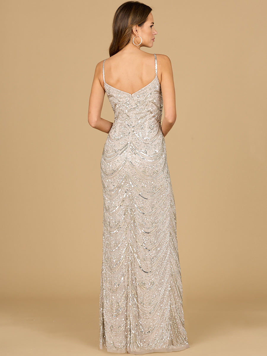Scoop Neck Beaded Dress - JUSTLUXURY
