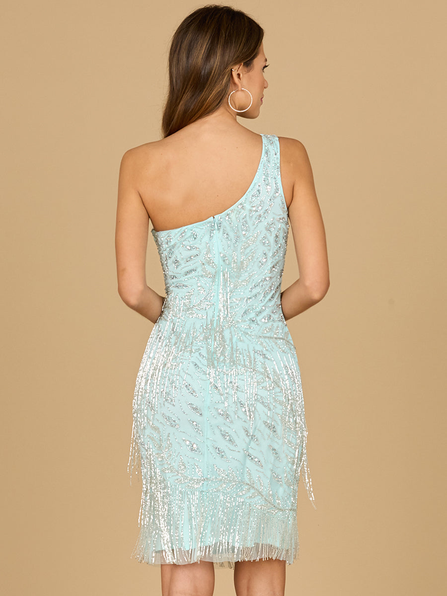 One Shoulder Cocktail Dress - JUSTLUXURY
