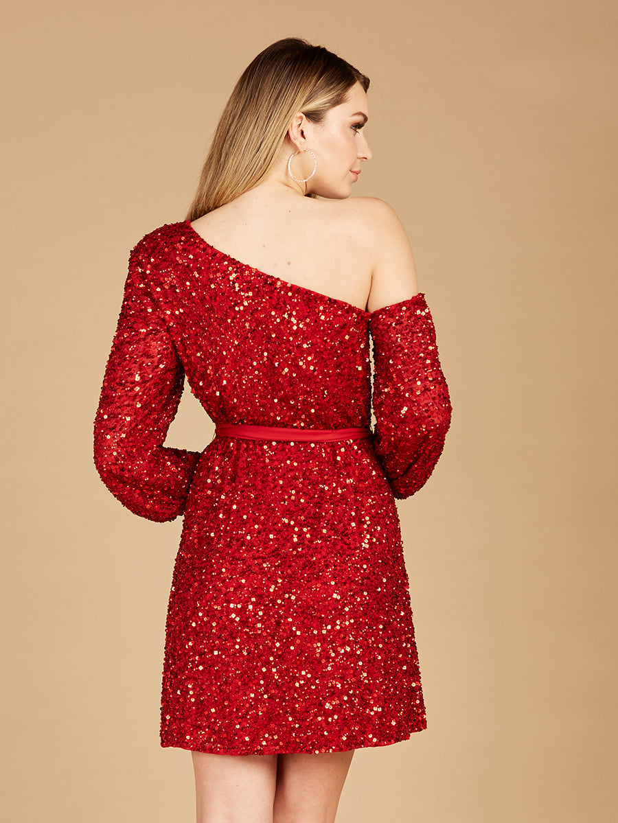 One Shoulder Cocktail Dress OUTLET - JUSTLUXURY