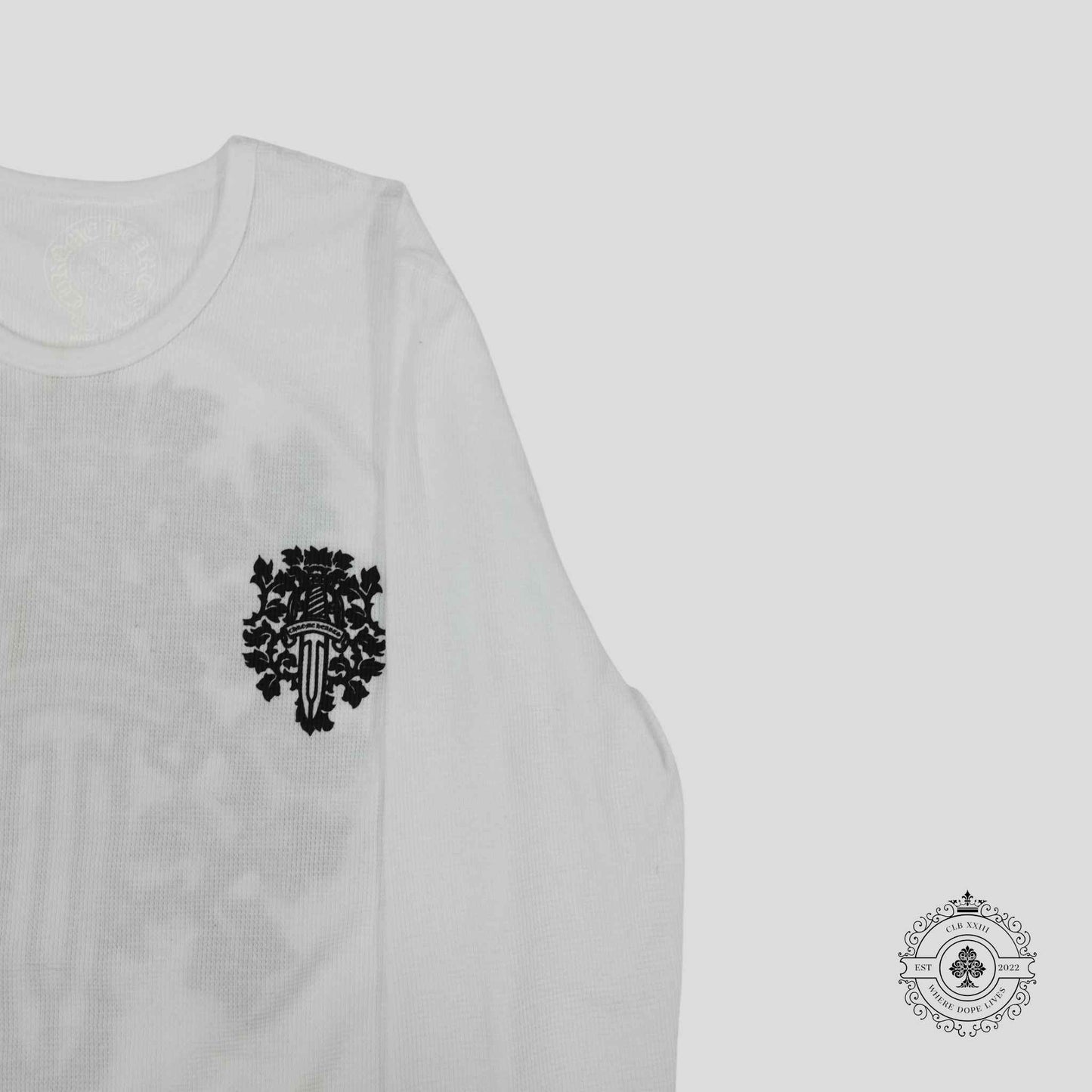 Chrome Hearts Dagger Thermal Long Sleeve in White