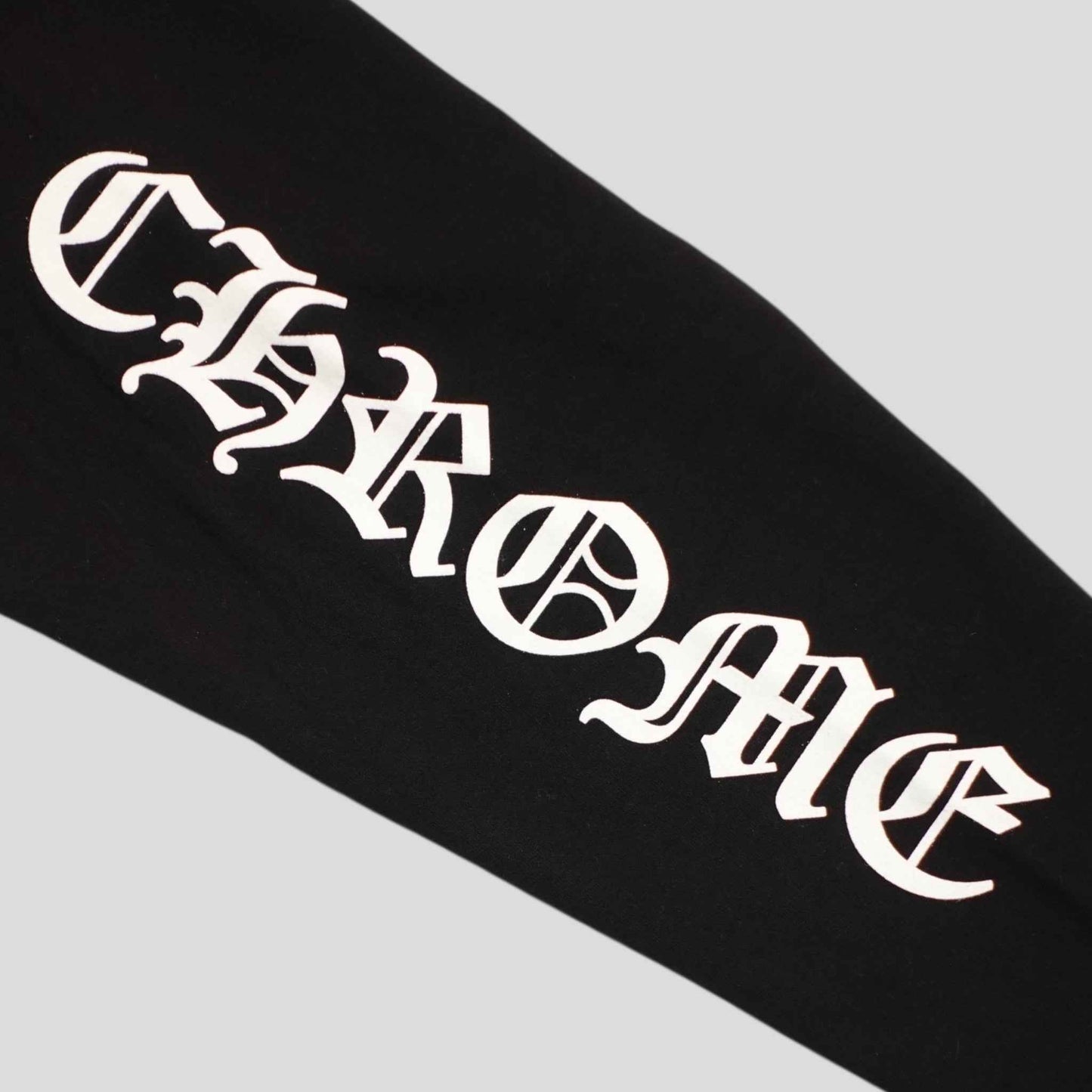 CHROME HEARTS NECK LOGO CREWNECK SWEATSHIRT - BLACK