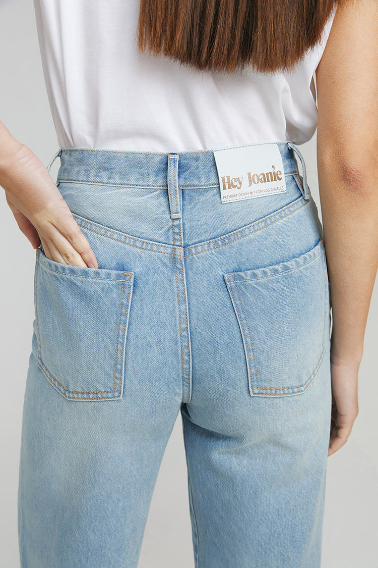 Angeles High Rise Baggy Jeans HJ103 - JUSTLUXURY