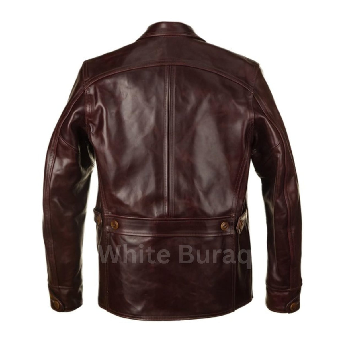 Men's Distressed Brown Horsehide Work Coat
