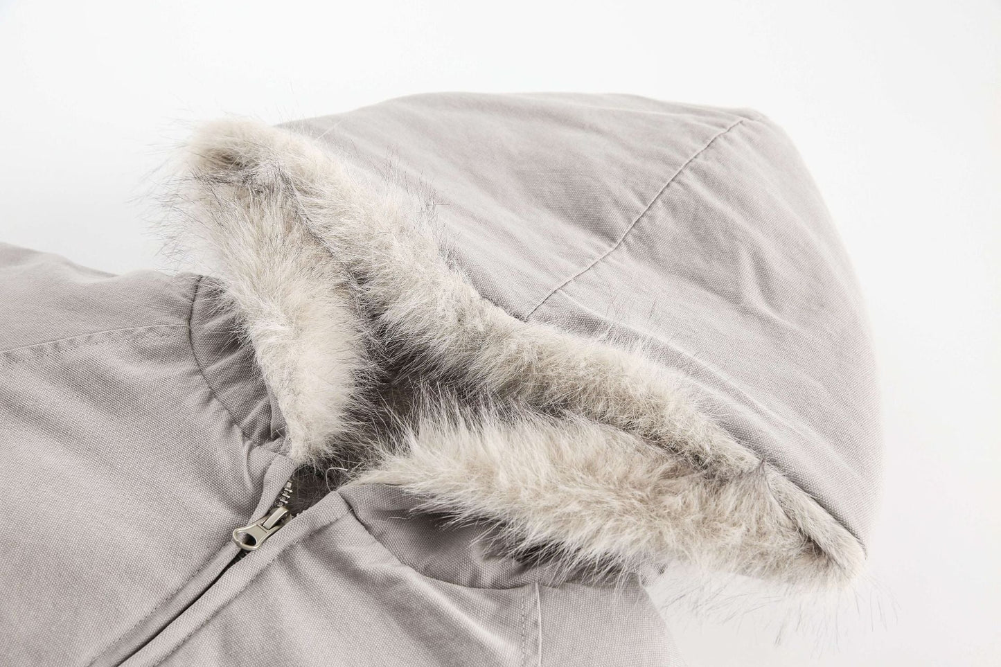 Spliced Fur | Hooded Quilted Jacket
