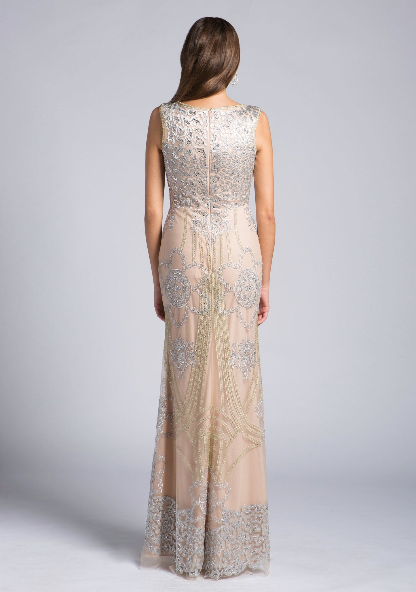 Lara 33622 - Lace Beaded Gown OUTLET - JUSTLUXURY