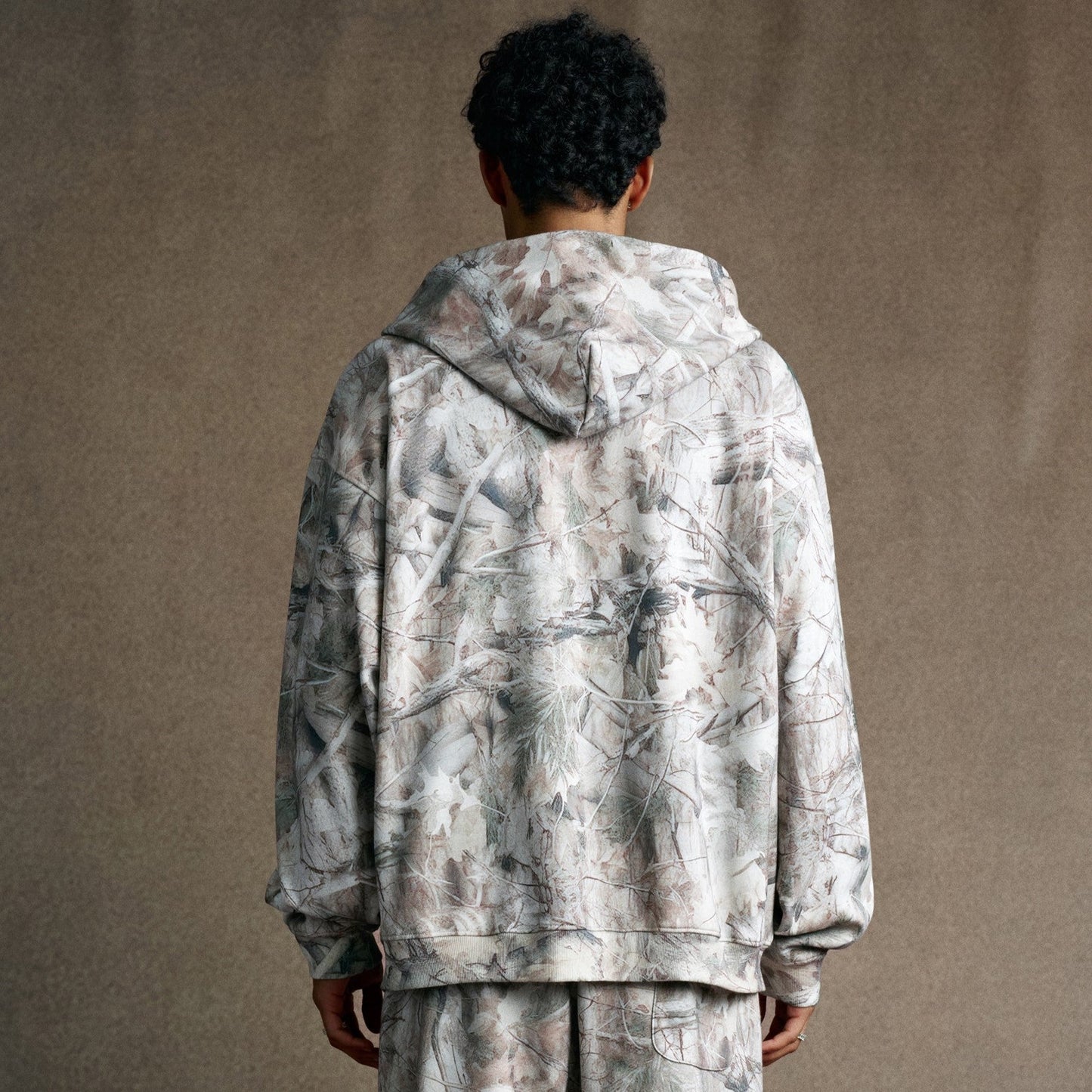 Forest Camo | Oversized Zip-Up Hoodie