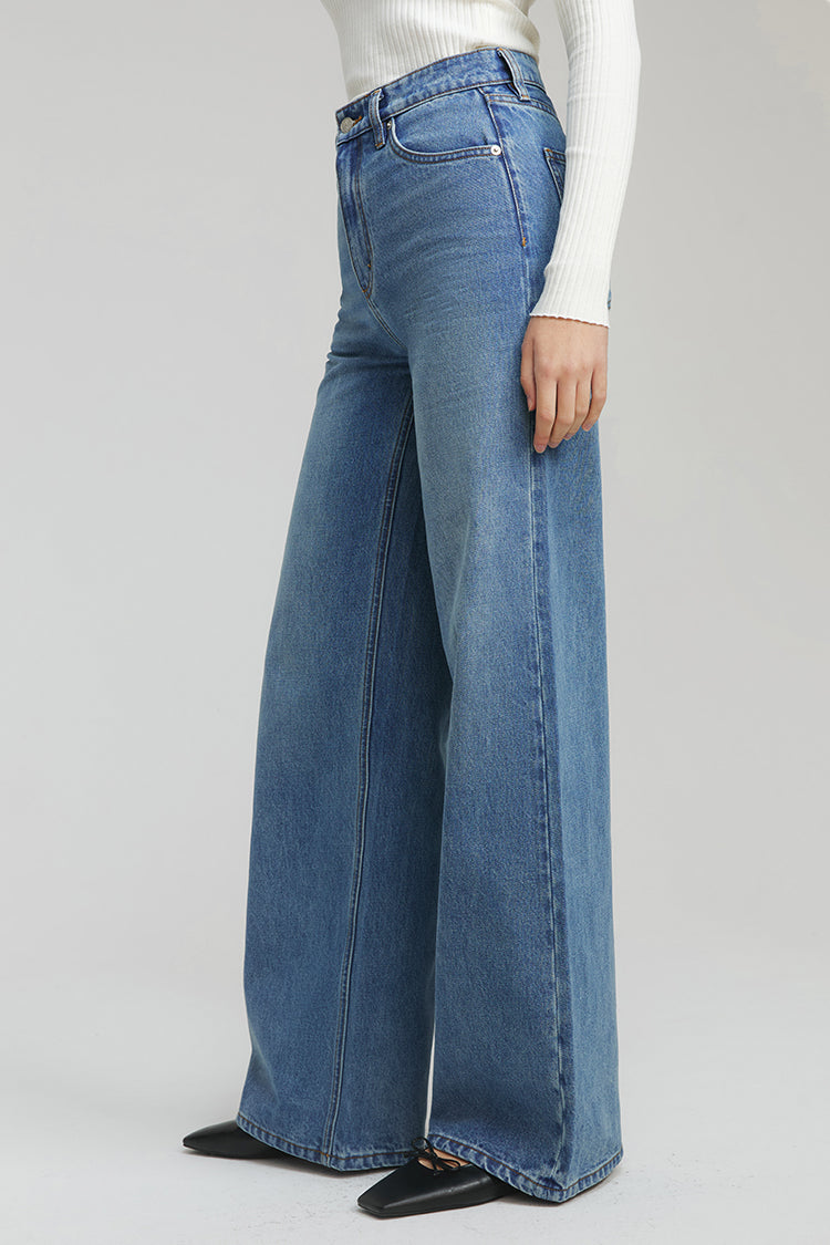 Angeles High Rise Baggy Jeans HJ103 - JUSTLUXURY