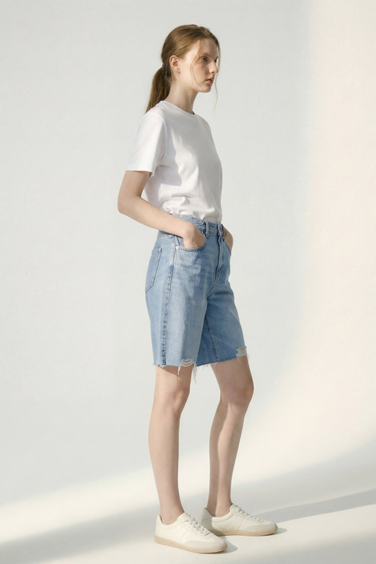 Coastal Breeze 90's Bermuda Shorts HJ807 - JUSTLUXURY