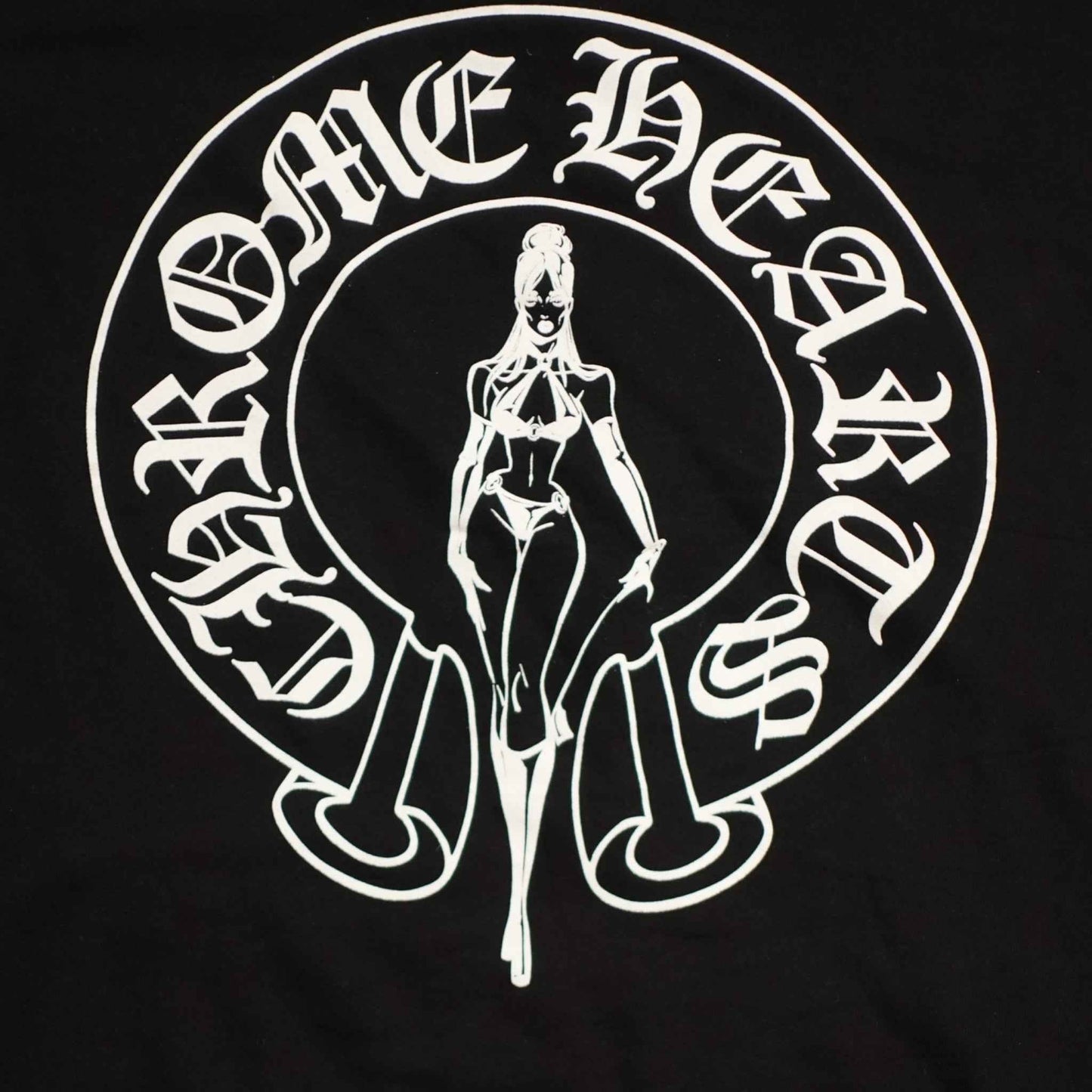CHROME HEARTS DEADLY DOLL HOODIE - BLACK